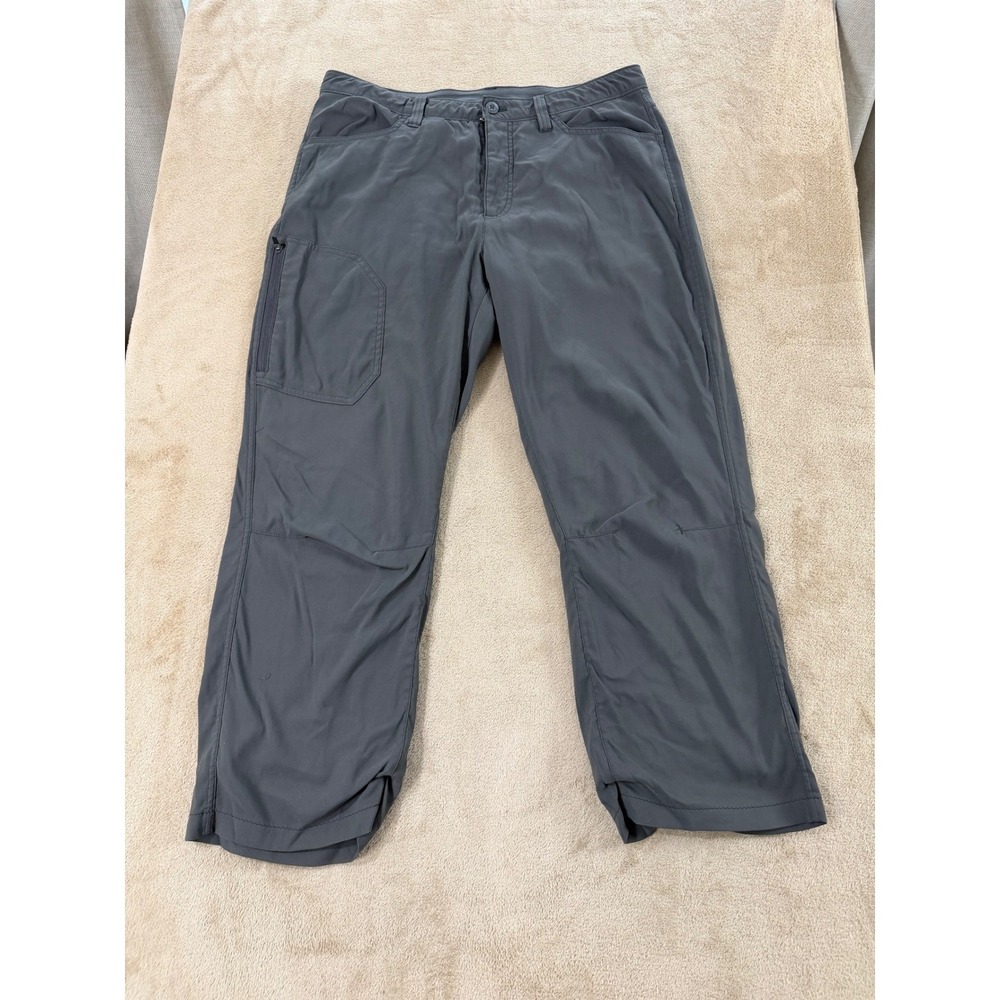 Eddie Bauer Fleece Lined Winter Tech Pants Mens 34x30 Gray Straight Leg